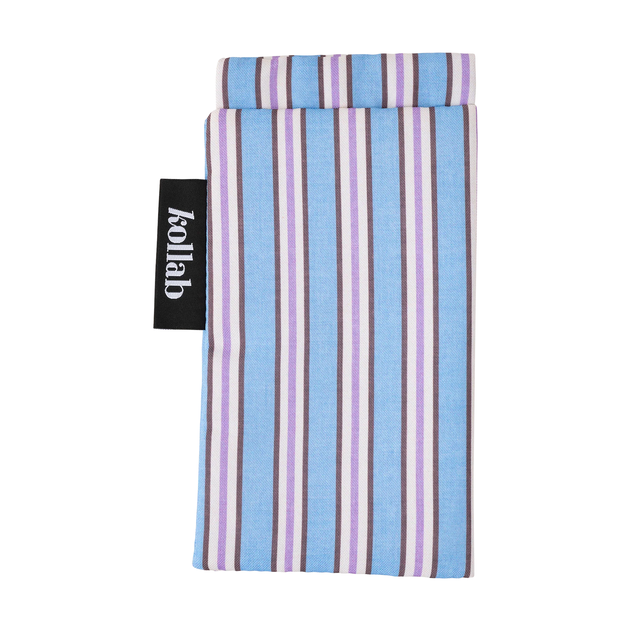 Glasses Case Choc Blue Stripe