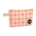 Mini Pouch Watermelon Peach Check