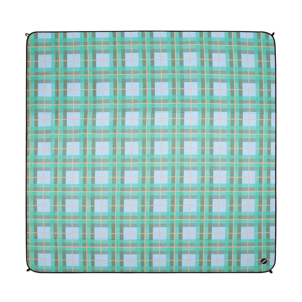 Picnic Mat Ocean Check