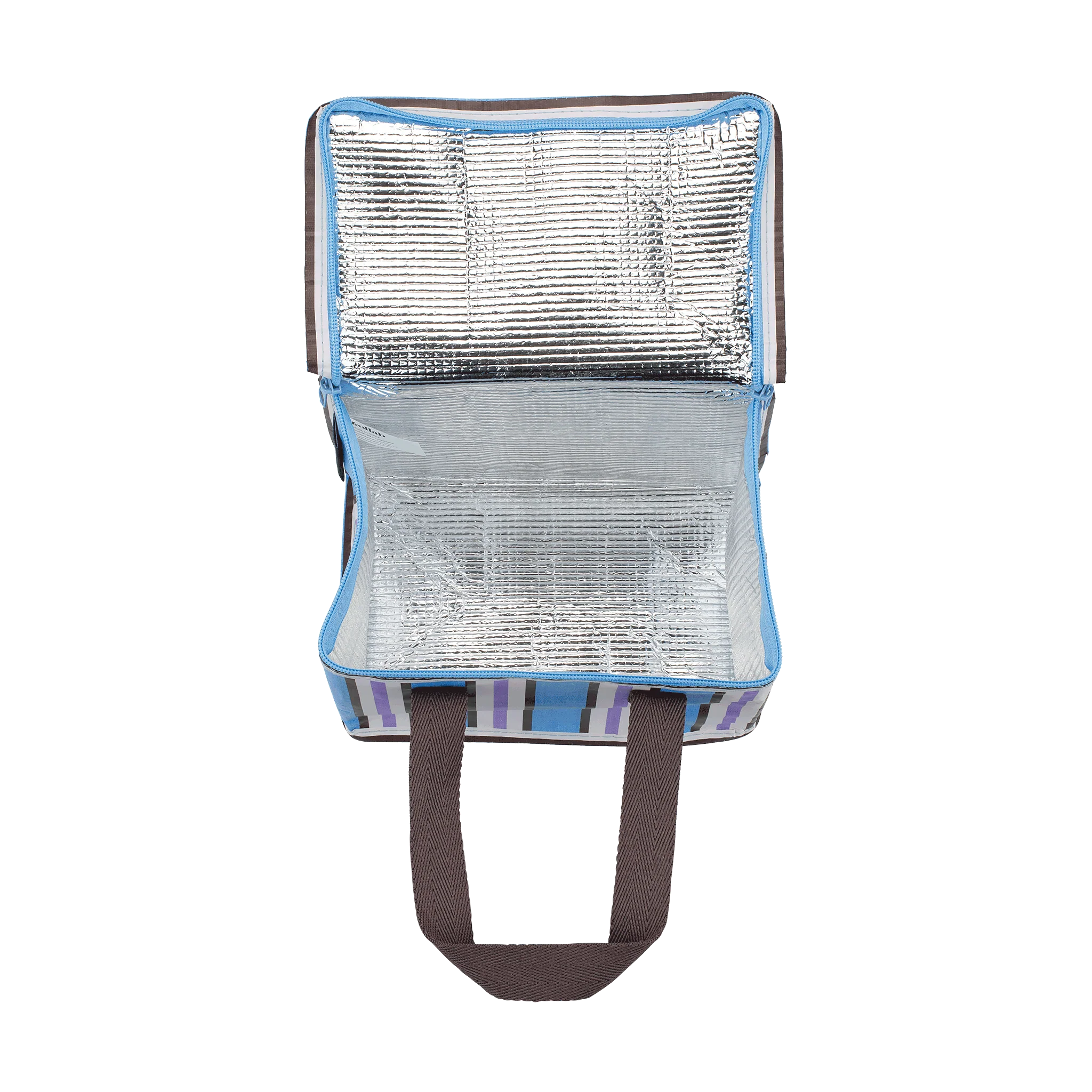 Lunch Bag Choc Blue Stripe