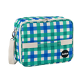 Bento Bag Green Blue Check