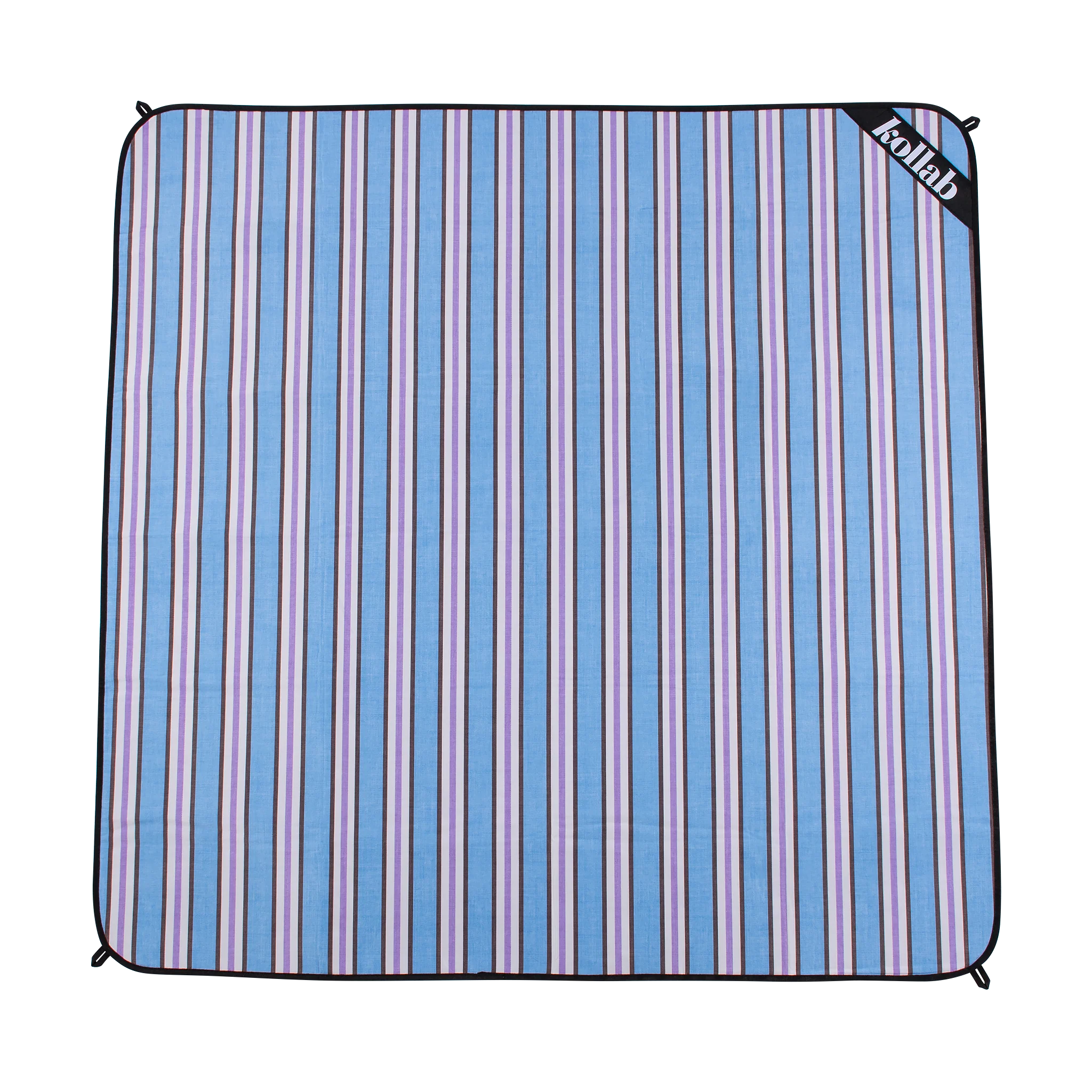 Medium Mat Choc Blue Stripe