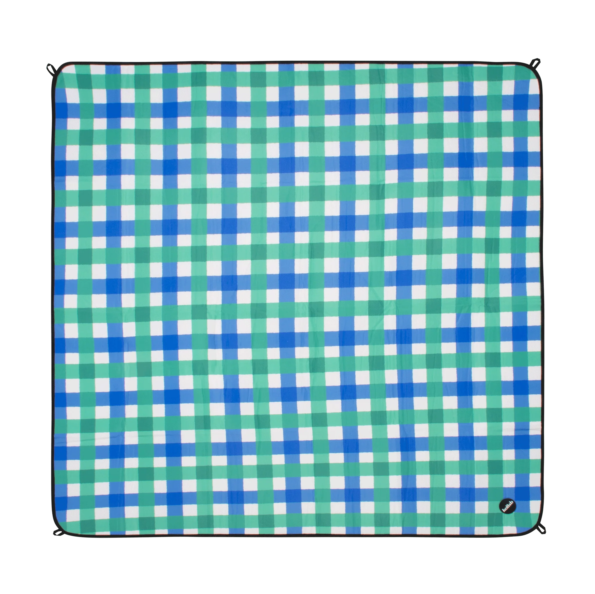 Picnic Mat Green Blue Check