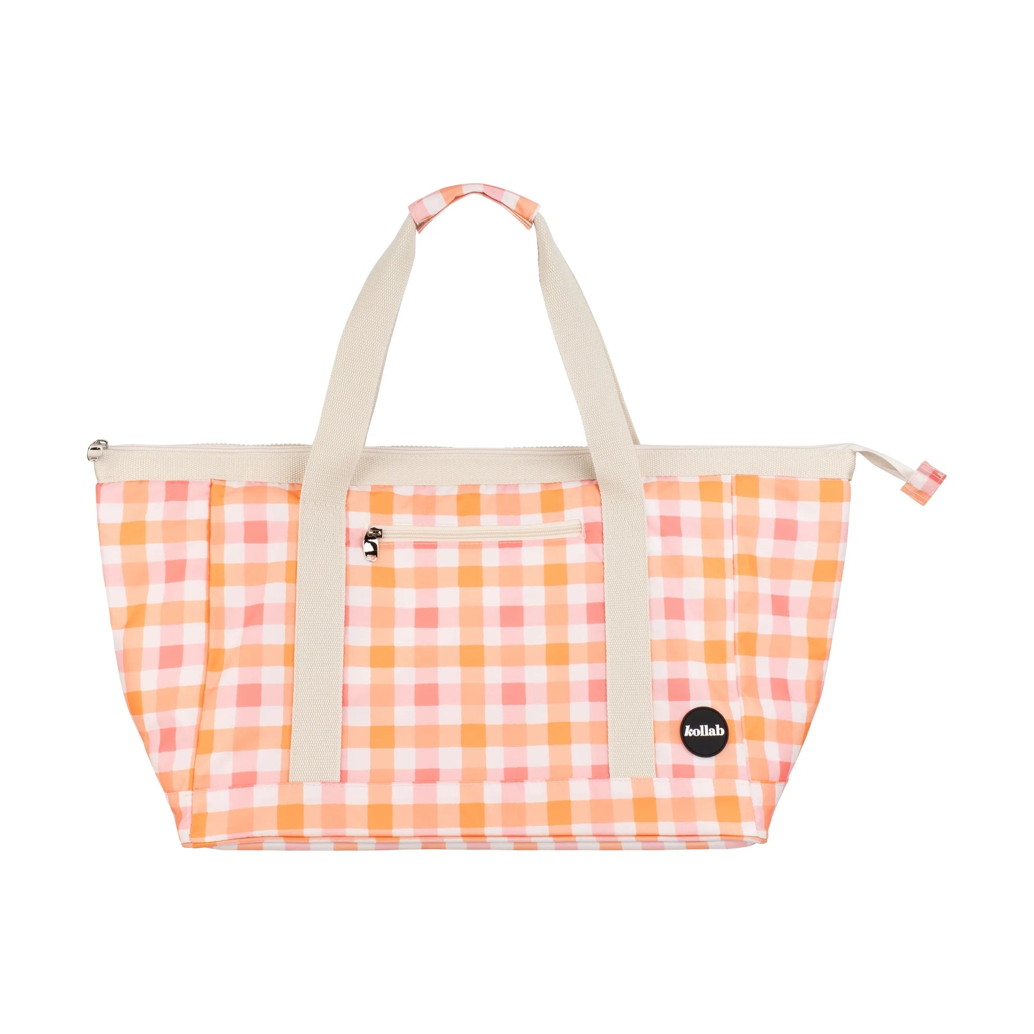 Tote Bag Watermelon Peach Check