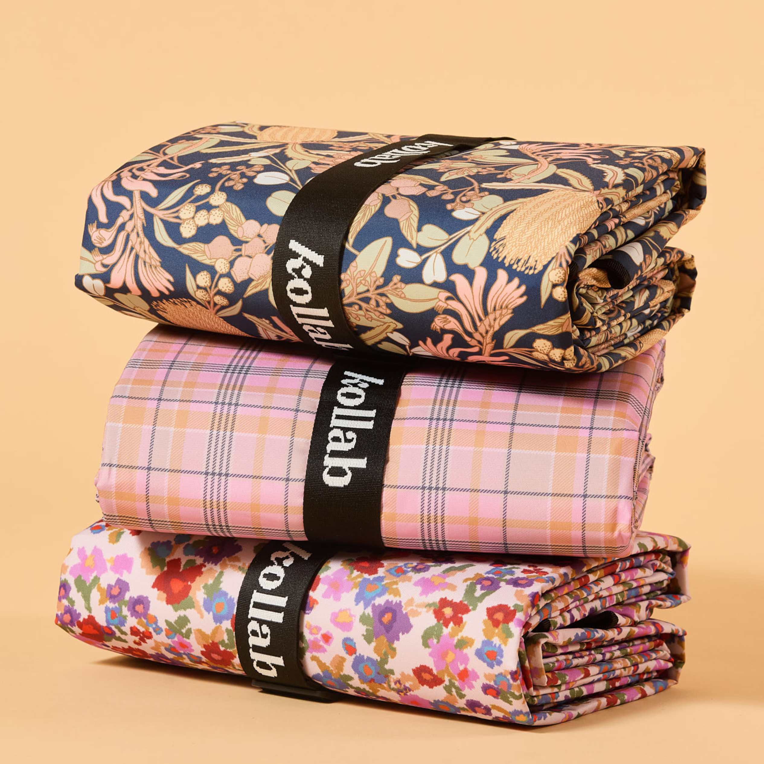 Picnic Mat Pink Blanket Check