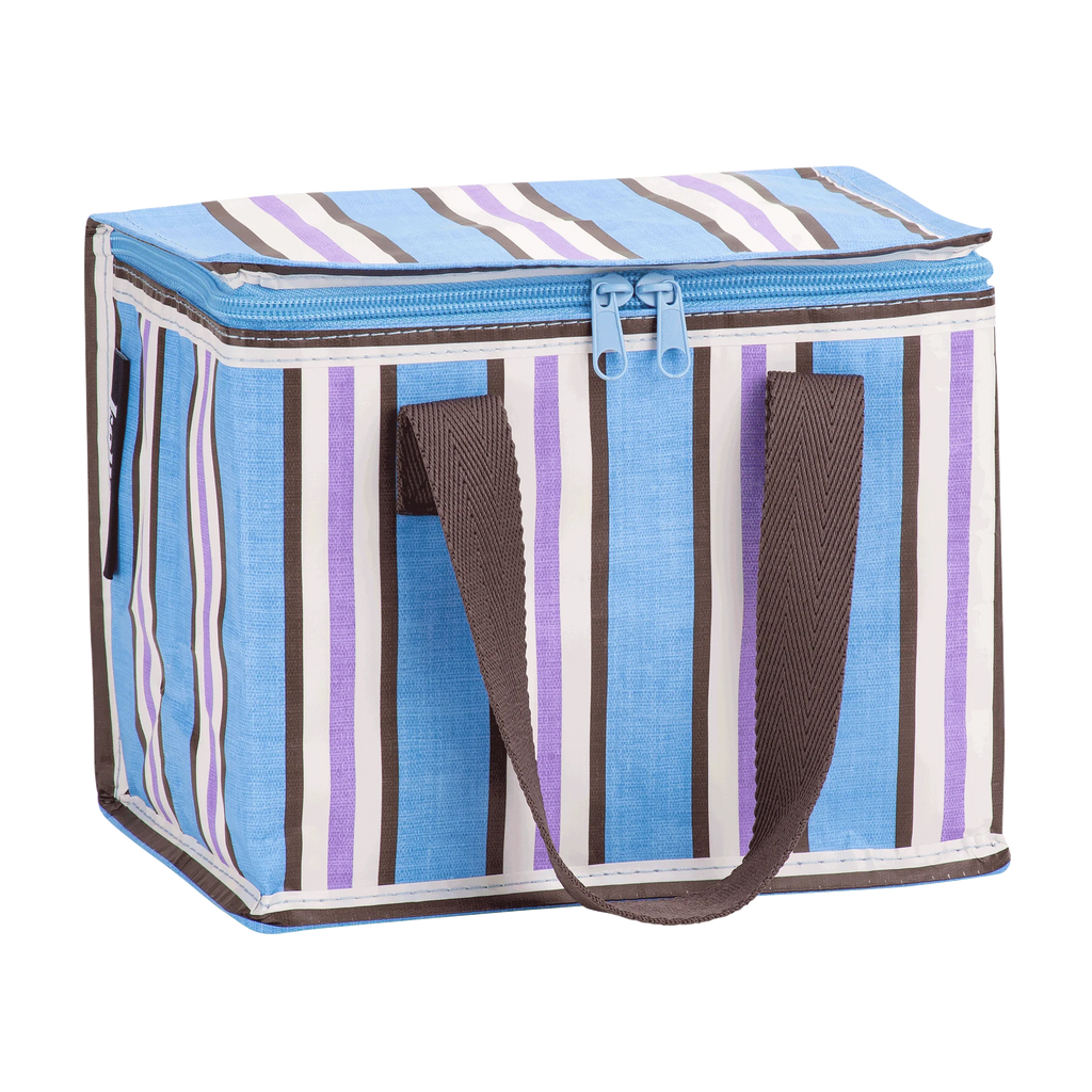 Lunch Bag Choc Blue Stripe