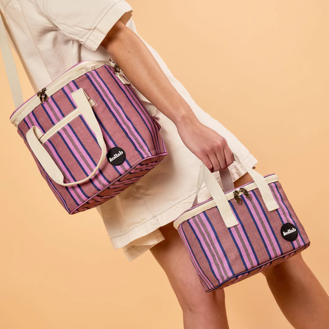 Lunch Bag Mulberry Lines