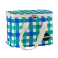 Lunch Bag Green Blue Check