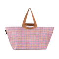 Beach Bag Pink Blanket Check