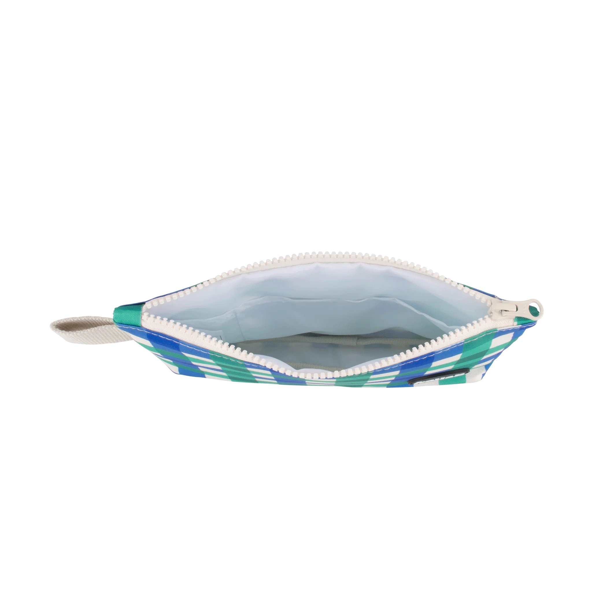 Mini Pouch Green Blue Check