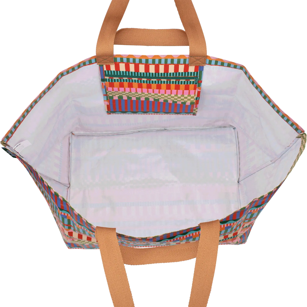 Beach Bag Blocks and Stripe