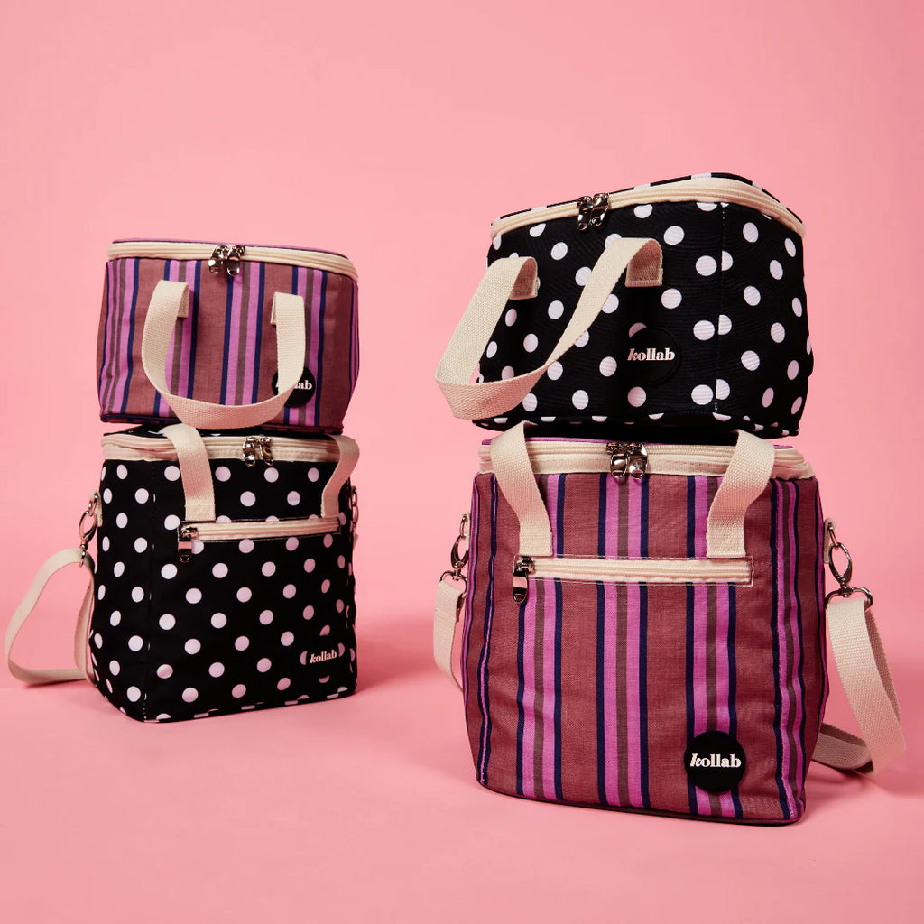 Lunch Bag Mulberry Lines