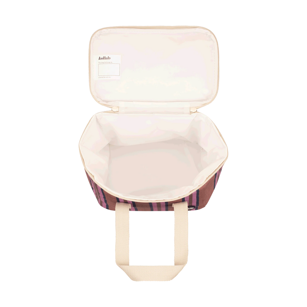 Lunch Bag Mulberry Lines