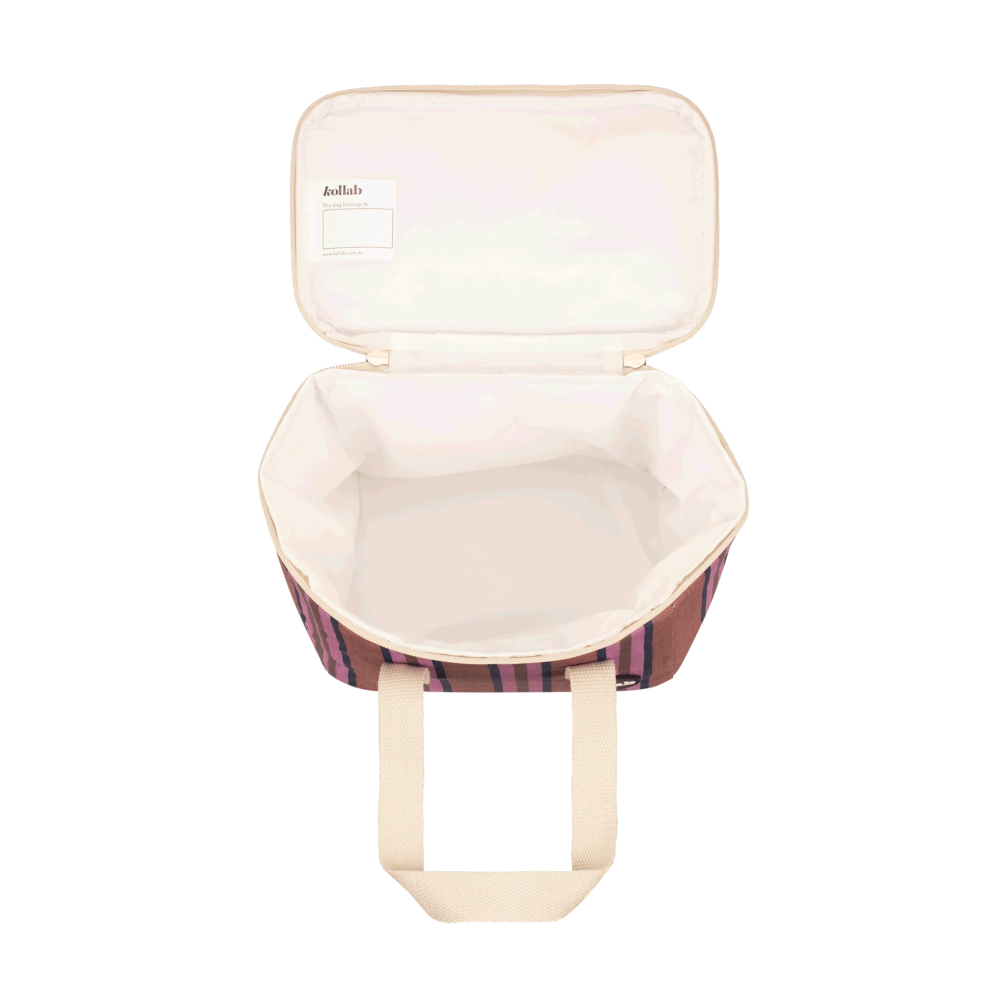 Lunch Bag Mulberry Lines