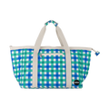 Tote Bag Green Blue Check