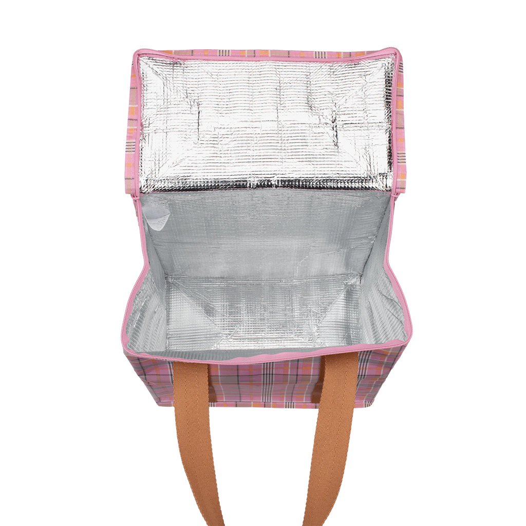 Lunch Bag Pink Blanket Check