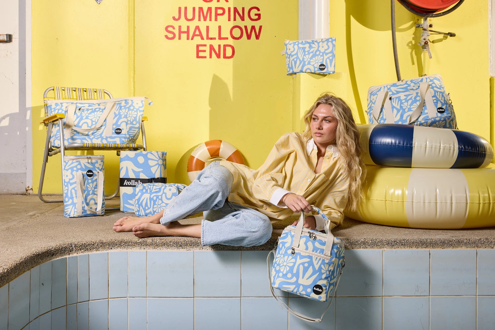 Lunch Bag Butter Blue