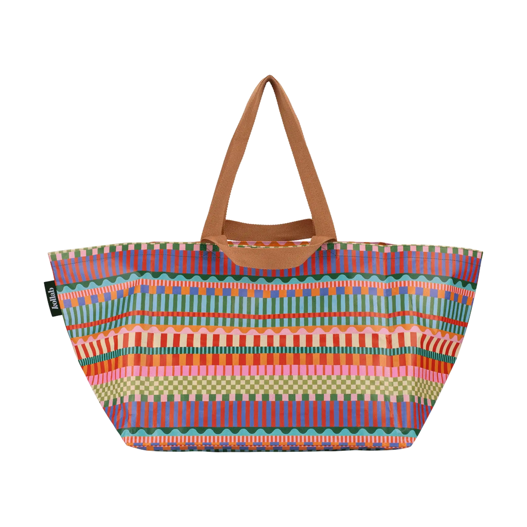 Beach Bag Blocks and Stripe