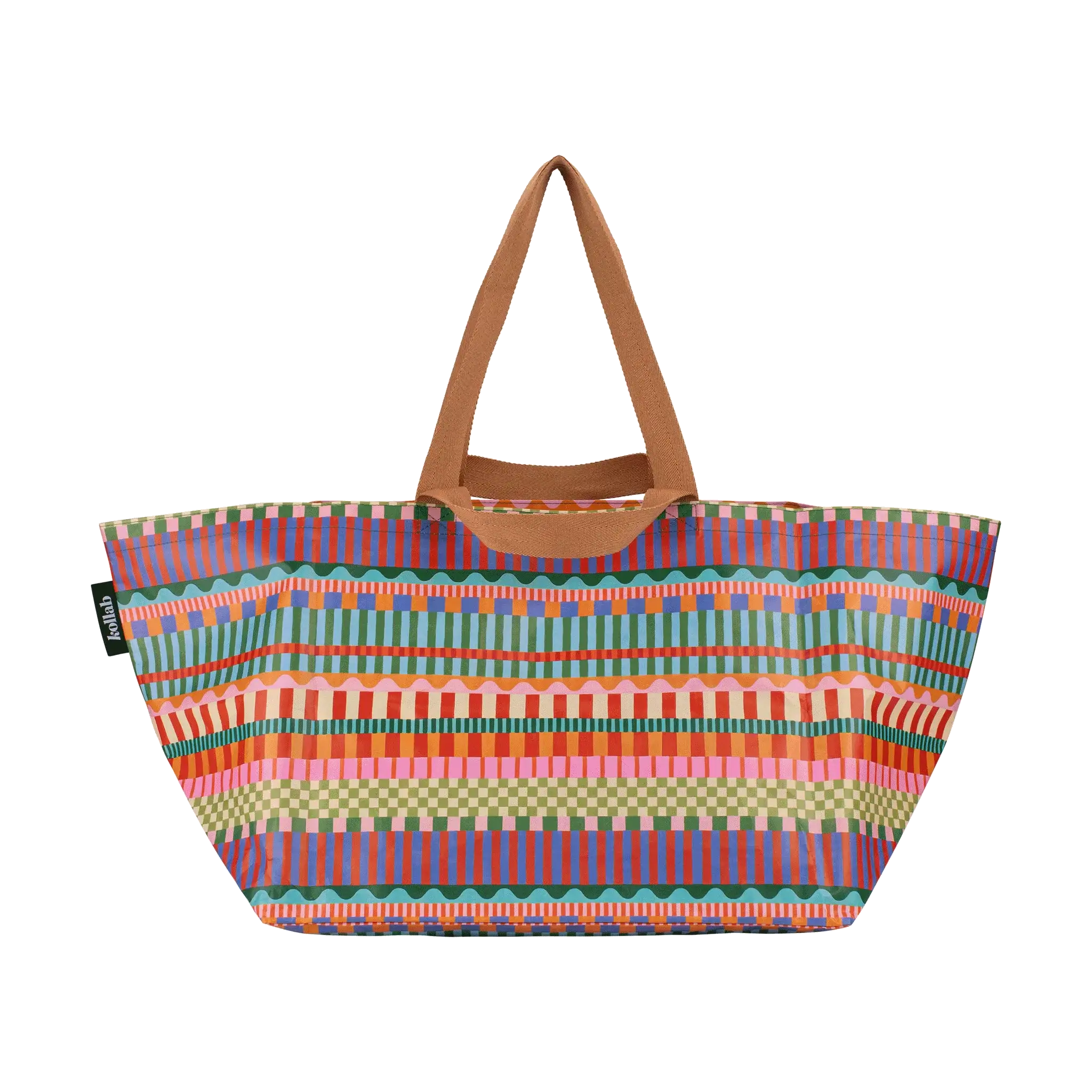 Beach Bag Blocks and Stripe