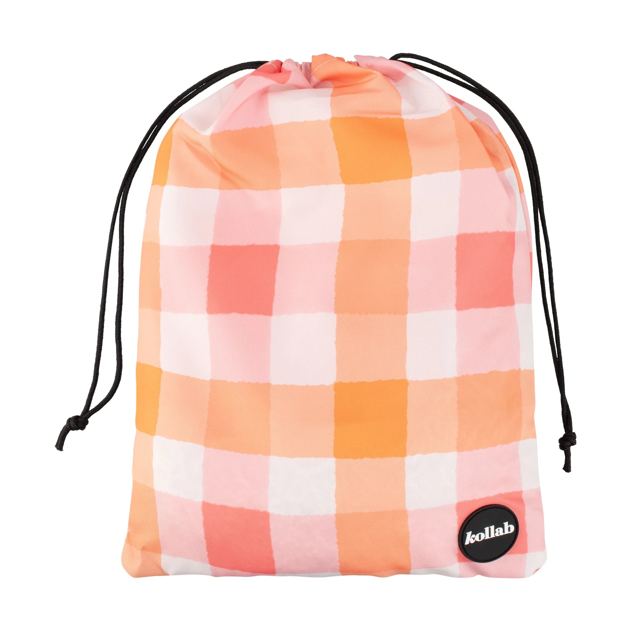 Fringed Tablecloth Watermelon Peach Check