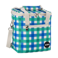 Mini Cooler Green Blue Check