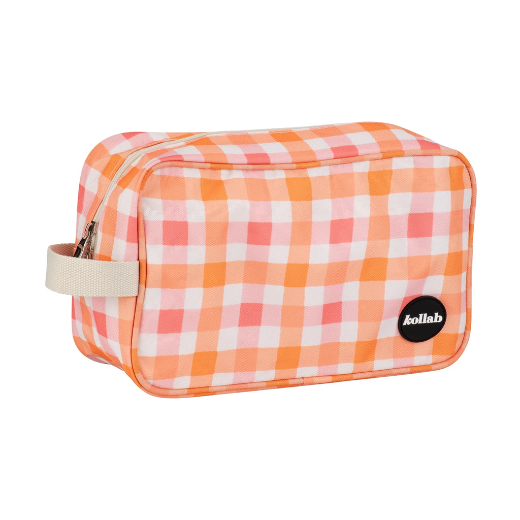 Travel Bag Watermelon Peach Check