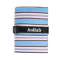 Picnic Mat Choc Blue Stripe