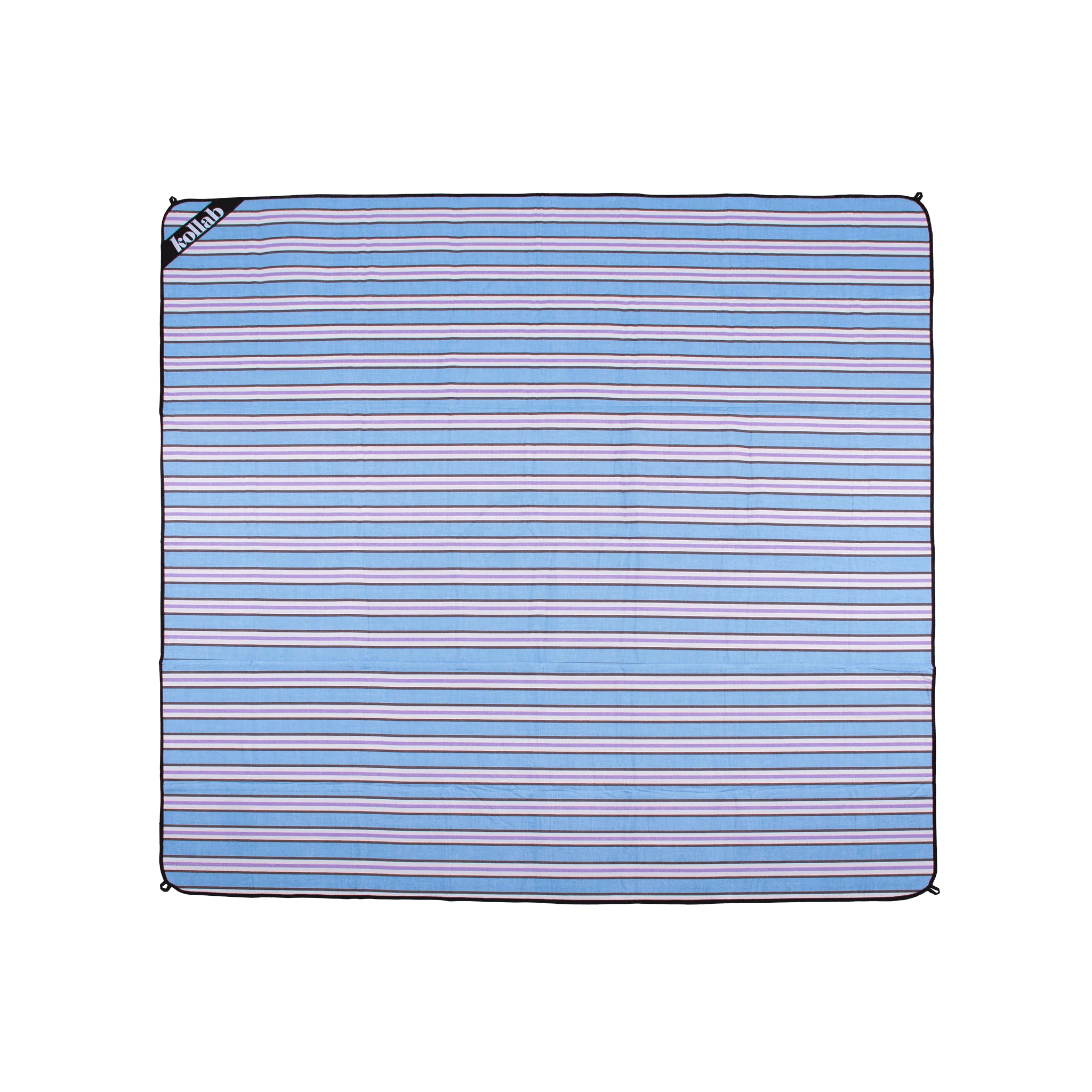 Picnic Mat Choc Blue Stripe