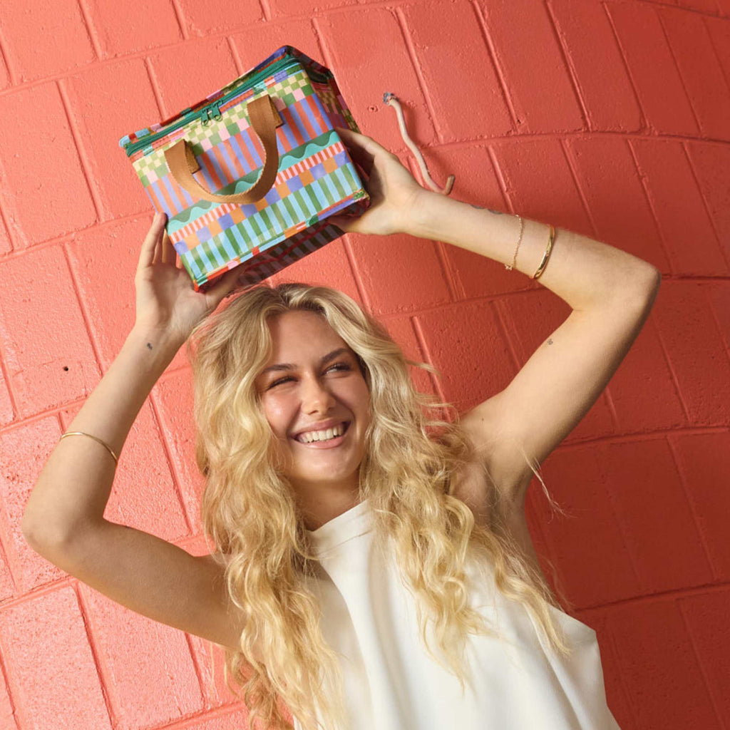 Lunch Bag Blocks and Stripe