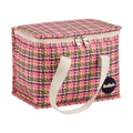Lunch Bag Pink Houndstooth