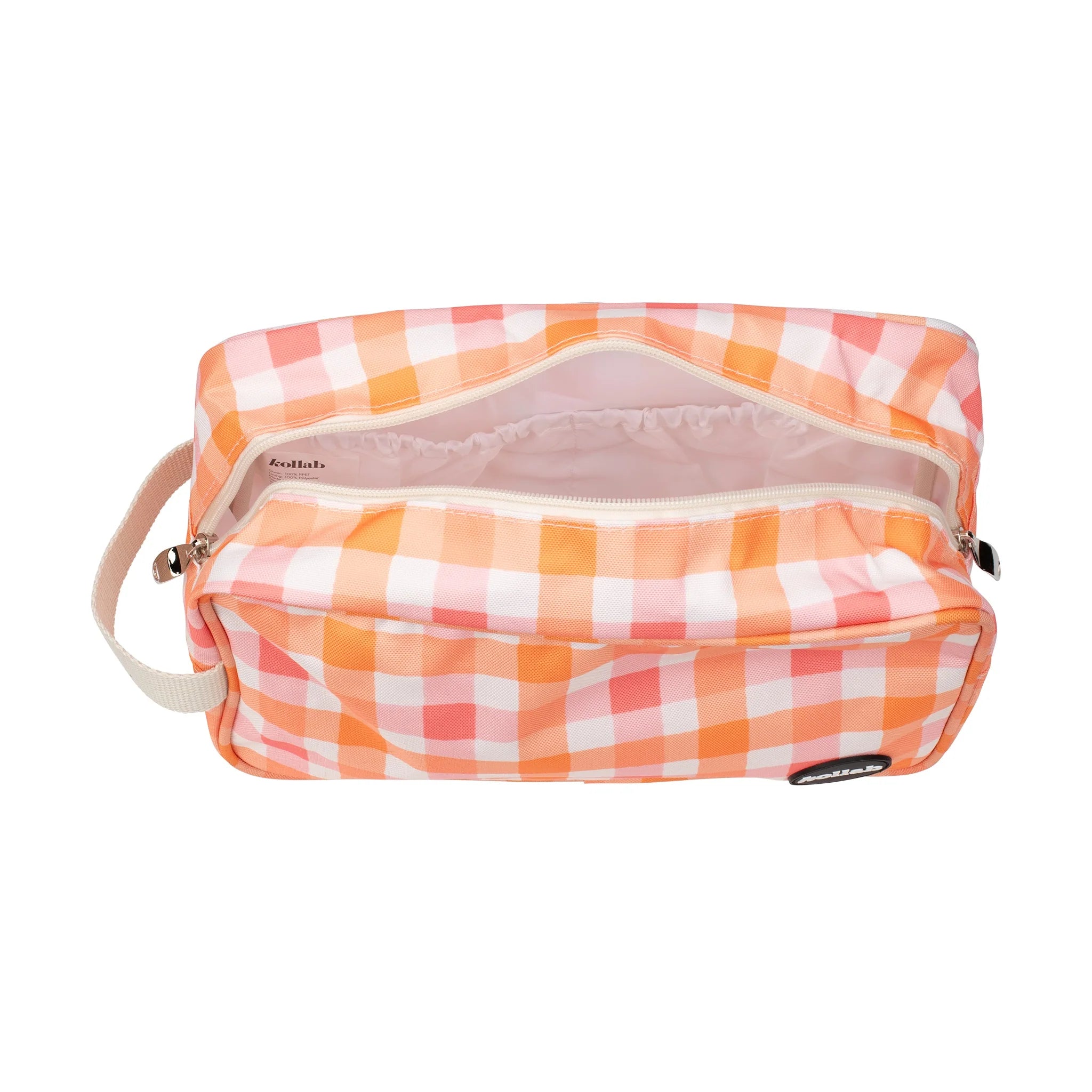 Travel Bag Watermelon Peach Check